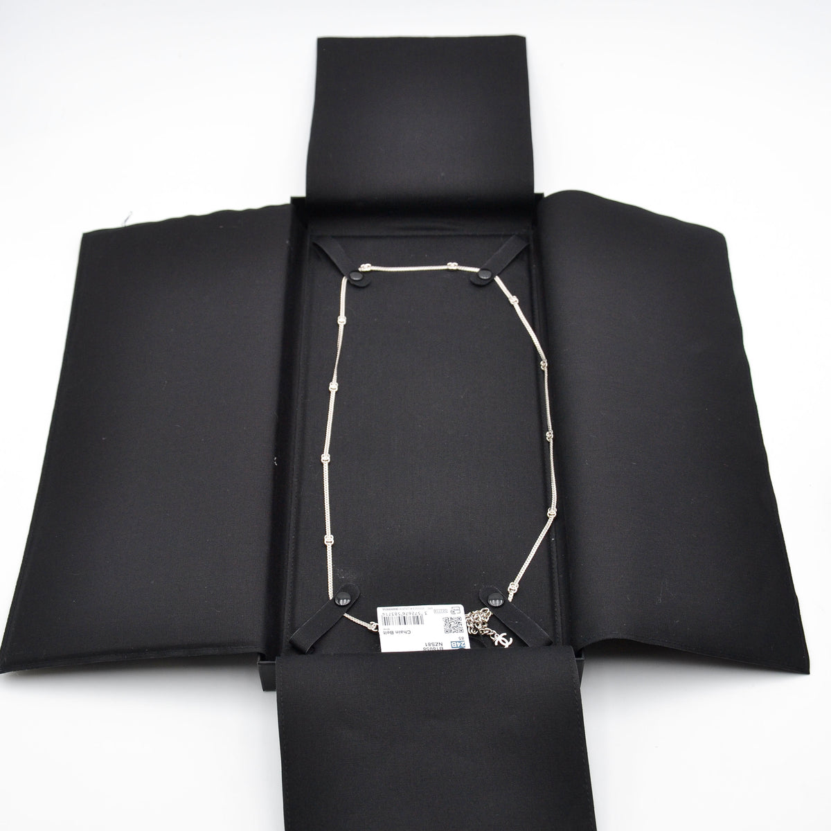 Chanel Sautoir Chaîne Fine CC Argentée 2024
