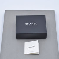 Chanel Boucles d'Oreilles CC Argentées Chaînes Pendantes