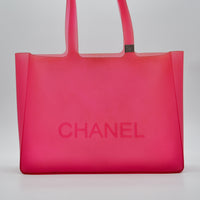 Cabas Chanel Vintage Jelly Rubber Rose