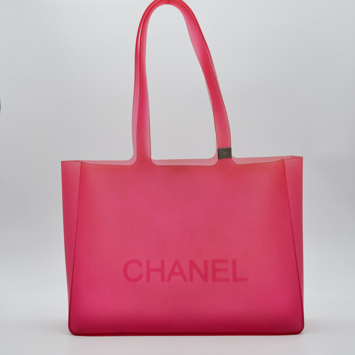 Cabas Chanel Vintage Jelly Rubber Rose
