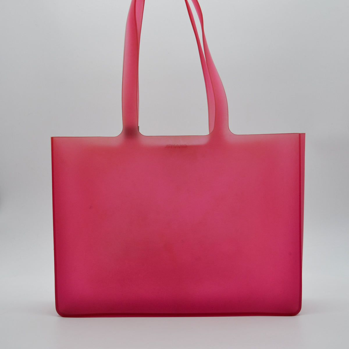 Cabas Chanel Vintage Jelly Rubber Rose