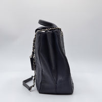 Cabas Chanel CC Caviar Matelassé Bleu Marine