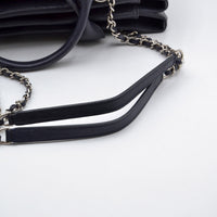 Cabas Chanel CC Caviar Matelassé Bleu Marine