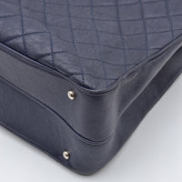 Cabas Chanel CC Caviar Matelassé Bleu Marine