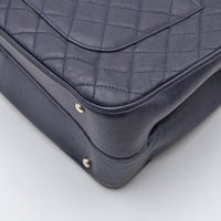 Cabas Chanel CC Caviar Matelassé Bleu Marine