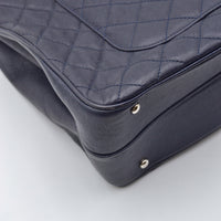 Cabas Chanel CC Caviar Matelassé Bleu Marine