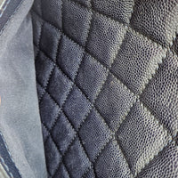 Cabas Chanel CC Caviar Matelassé Bleu Marine