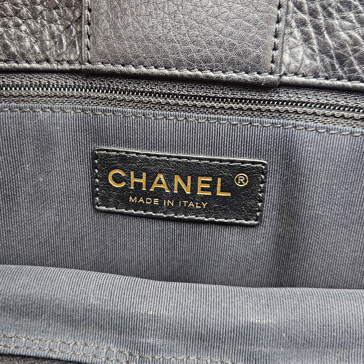 Sac Chanel Cerf Executive Tote Cuir Grainé Noir