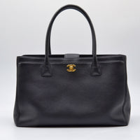 Sac Chanel Cerf Executive Tote Cuir Grainé Noir