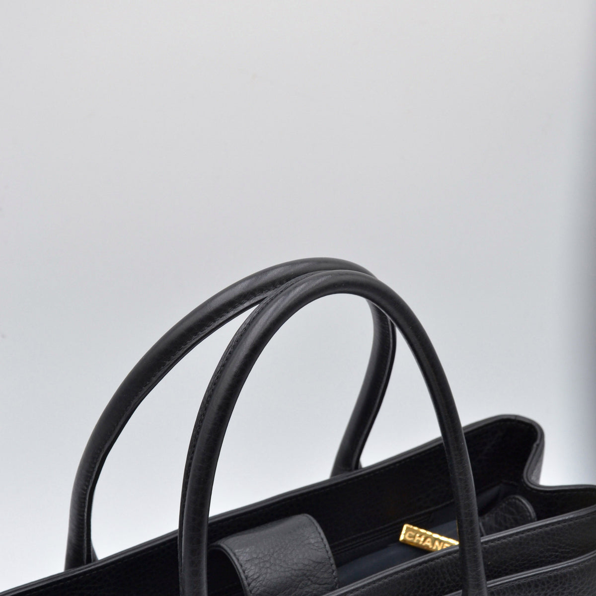 Sac Chanel Cerf Executive Tote Cuir Grainé Noir