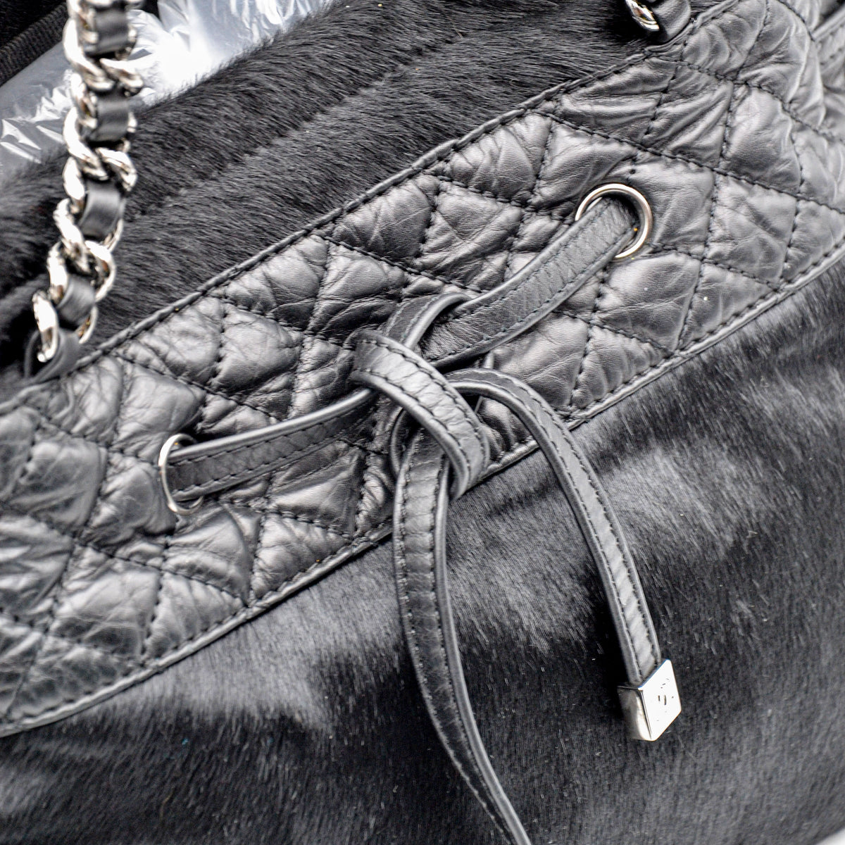 Chanel Tote Vintage Pony Hair Noir
