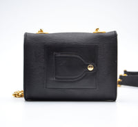 Mini Sac Chloé Noir Cuir Grainé Chaîne Dorée