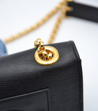 Mini Sac Chloé Noir Cuir Grainé Chaîne Dorée
