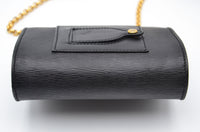 Mini Sac Chloé Noir Cuir Grainé Chaîne Dorée