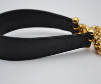 Mini Sac Chloé Noir Cuir Grainé Chaîne Dorée