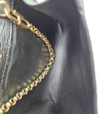 Mini Sac Chloé Noir Cuir Grainé Chaîne Dorée