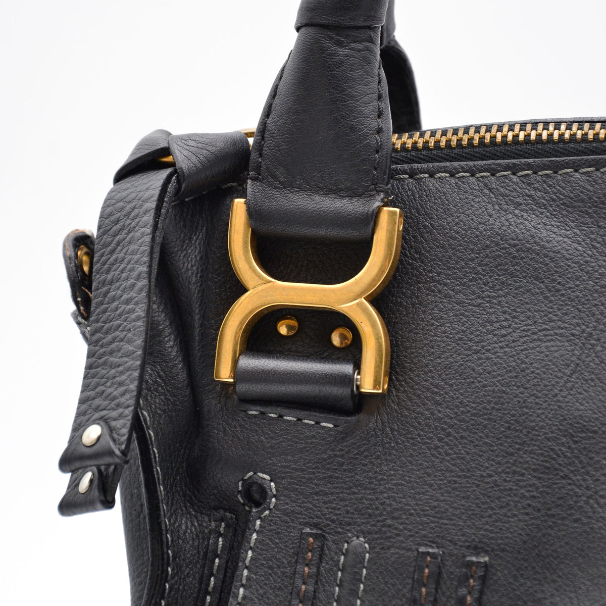 Sac Marcie Chloé Vintage Cuir Noir