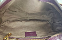 Sac Chloé Marcie Besace Cuir Grainé Bordeaux