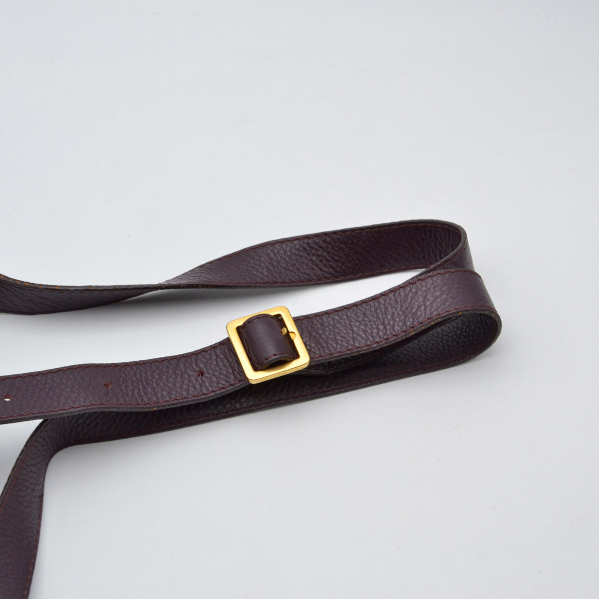 Sac Chloé Marcie Besace Cuir Grainé Bordeaux