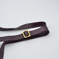 Sac Chloé Marcie Besace Cuir Grainé Bordeaux