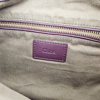 Sac Chloé Marcie Besace Cuir Grainé Bordeaux