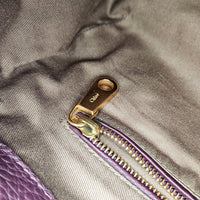 Sac Chloé Marcie Besace Cuir Grainé Bordeaux