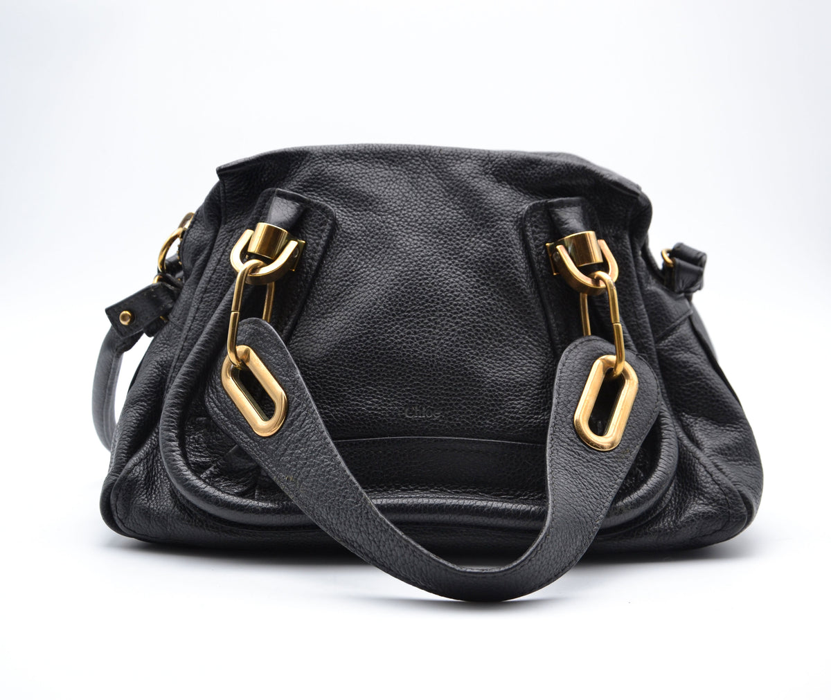 Sac Chloé Paraty Petit Modèle Cuir Grainé Noir