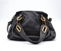 Sac Chloé Paraty Petit Modèle Cuir Grainé Noir