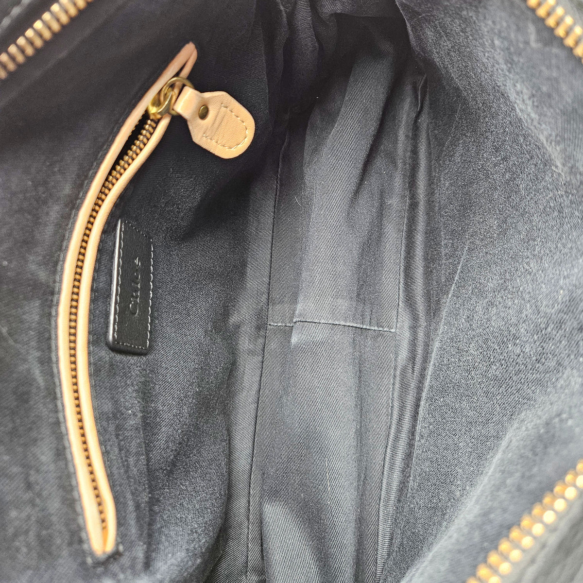 Chloé Paraty Medium Cuir Grainé Noir