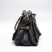 Chloé Paraty Medium Cuir Grainé Noir