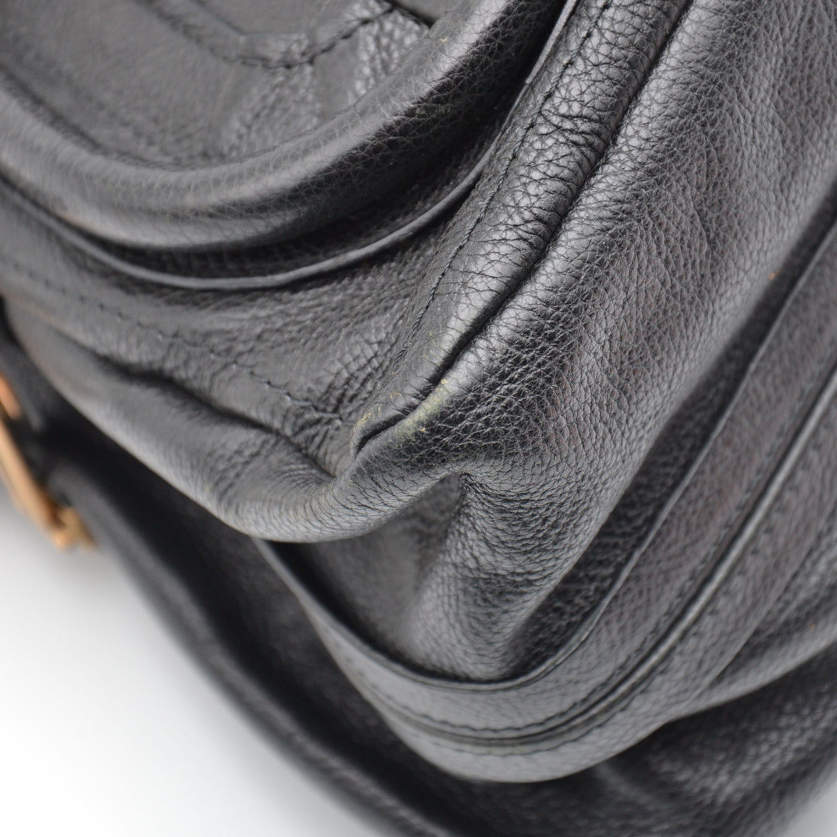Chloé Paraty Medium Cuir Grainé Noir