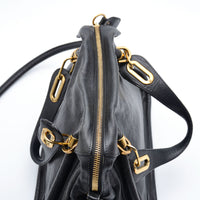 Chloé Paraty Medium Cuir Grainé Noir