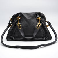 Chloé Paraty Medium Cuir Grainé Noir