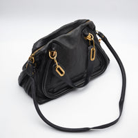 Chloé Paraty Medium Cuir Grainé Noir