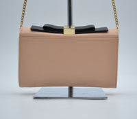 Sac See by Chloé Wallet on Chain Cuir Grainé Rose Pastel