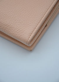 Sac See by Chloé Wallet on Chain Cuir Grainé Rose Pastel