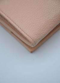 Sac See by Chloé Wallet on Chain Cuir Grainé Rose Pastel