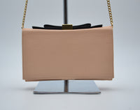 Sac See by Chloé Wallet on Chain Cuir Grainé Rose Pastel