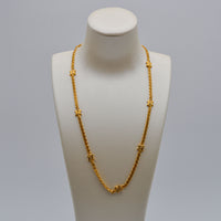 Celine Gold-Plated Triomphe Chain Necklace