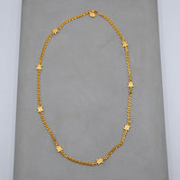 Celine Gold-Plated Triomphe Chain Necklace