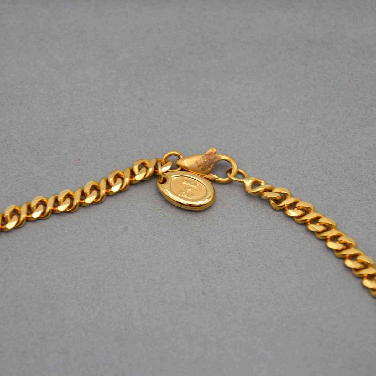 Celine Gold-Plated Triomphe Chain Necklace