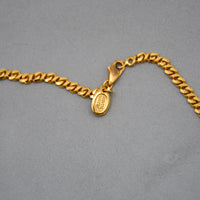 Celine Gold-Plated Triomphe Chain Necklace