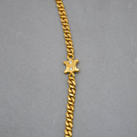 Celine Gold-Plated Triomphe Chain Necklace