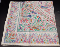 Yves Saint Laurent Vintage Paisley Cotton Bandana Scarf