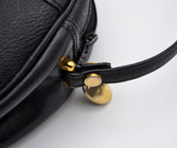 Dior Vintage Black Leather Crossbody Bag
