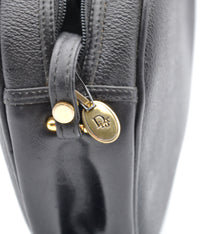 Dior Vintage Black Leather Crossbody Bag