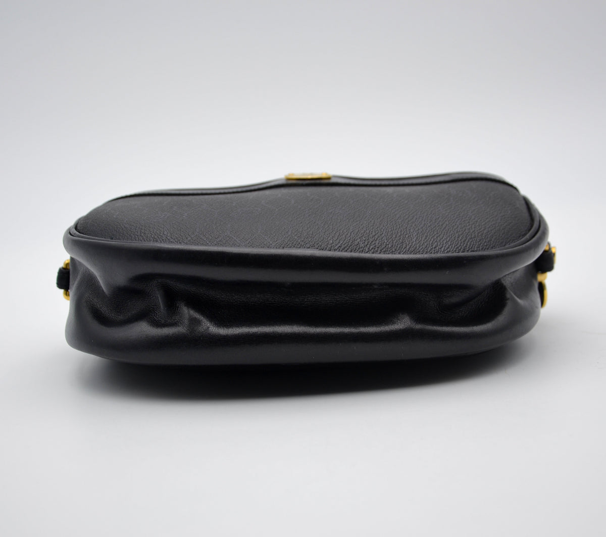 Dior Vintage Black Leather Crossbody Bag
