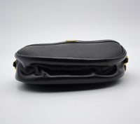 Dior Vintage Black Leather Crossbody Bag