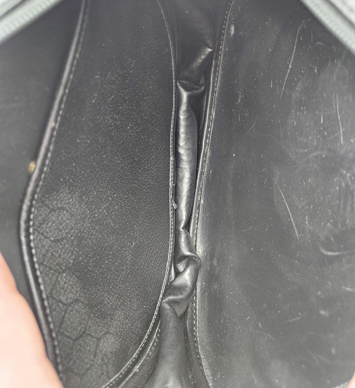 Dior Vintage Black Leather Crossbody Bag