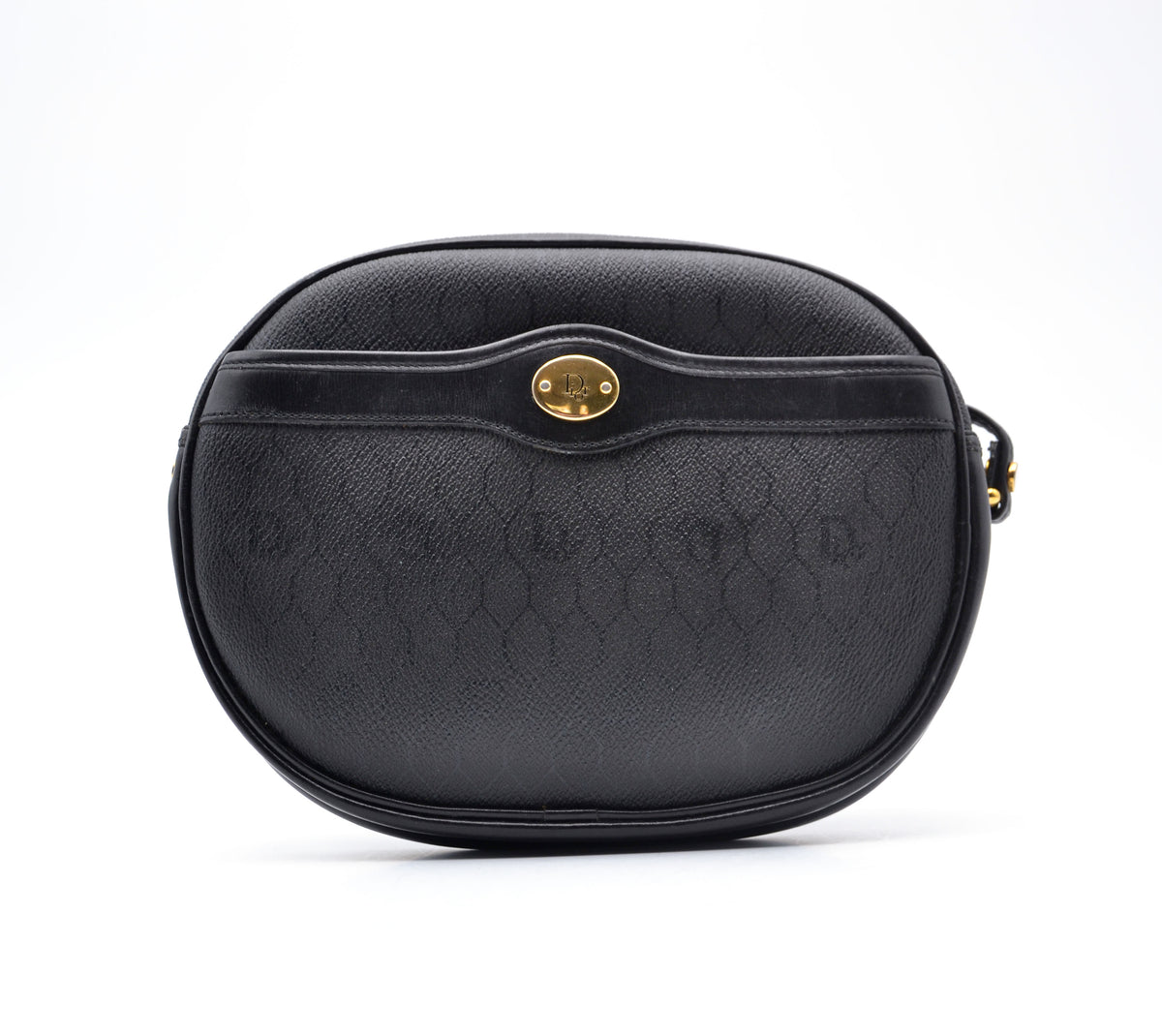 Dior Vintage Black Leather Crossbody Bag